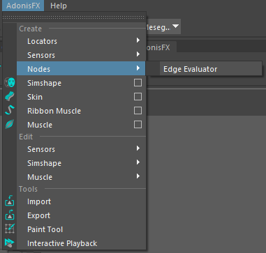 AdonisFX Menu Edit AdnSimshape