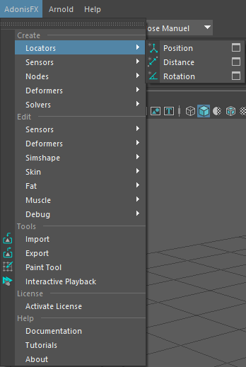 AdonisFX Menu Create Locators