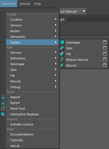 AdonisFX Menu Create Solvers