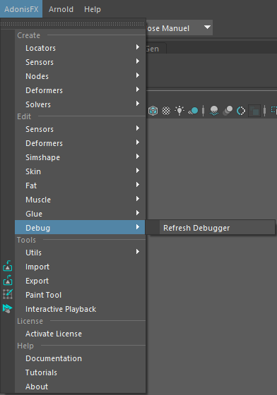 AdonisFX Menu Debug Section