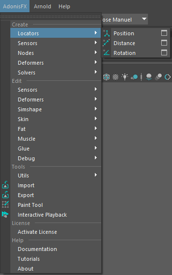 AdonisFX Menu Create Locators