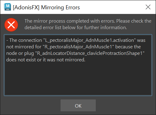 Mirroring Execution Completed With Errors