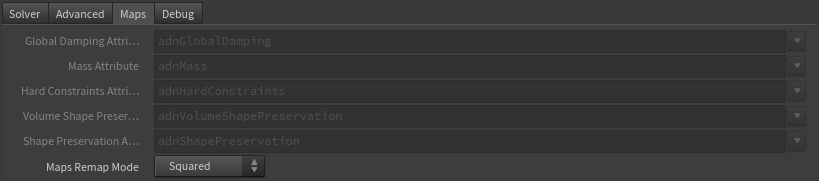 AdnFat parameter template maps tab