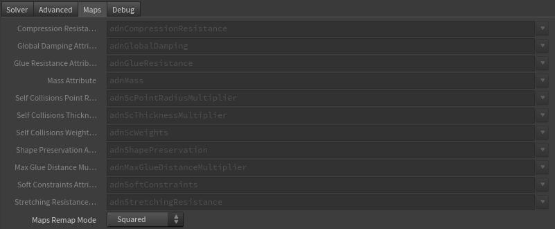 glue parameter template maps