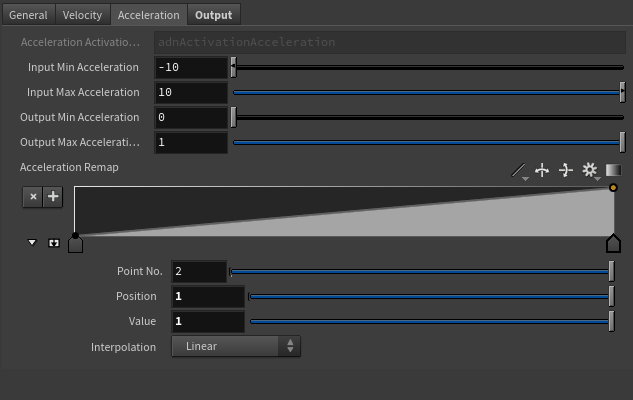 AdnSensorPosition parameter template acceleration tab