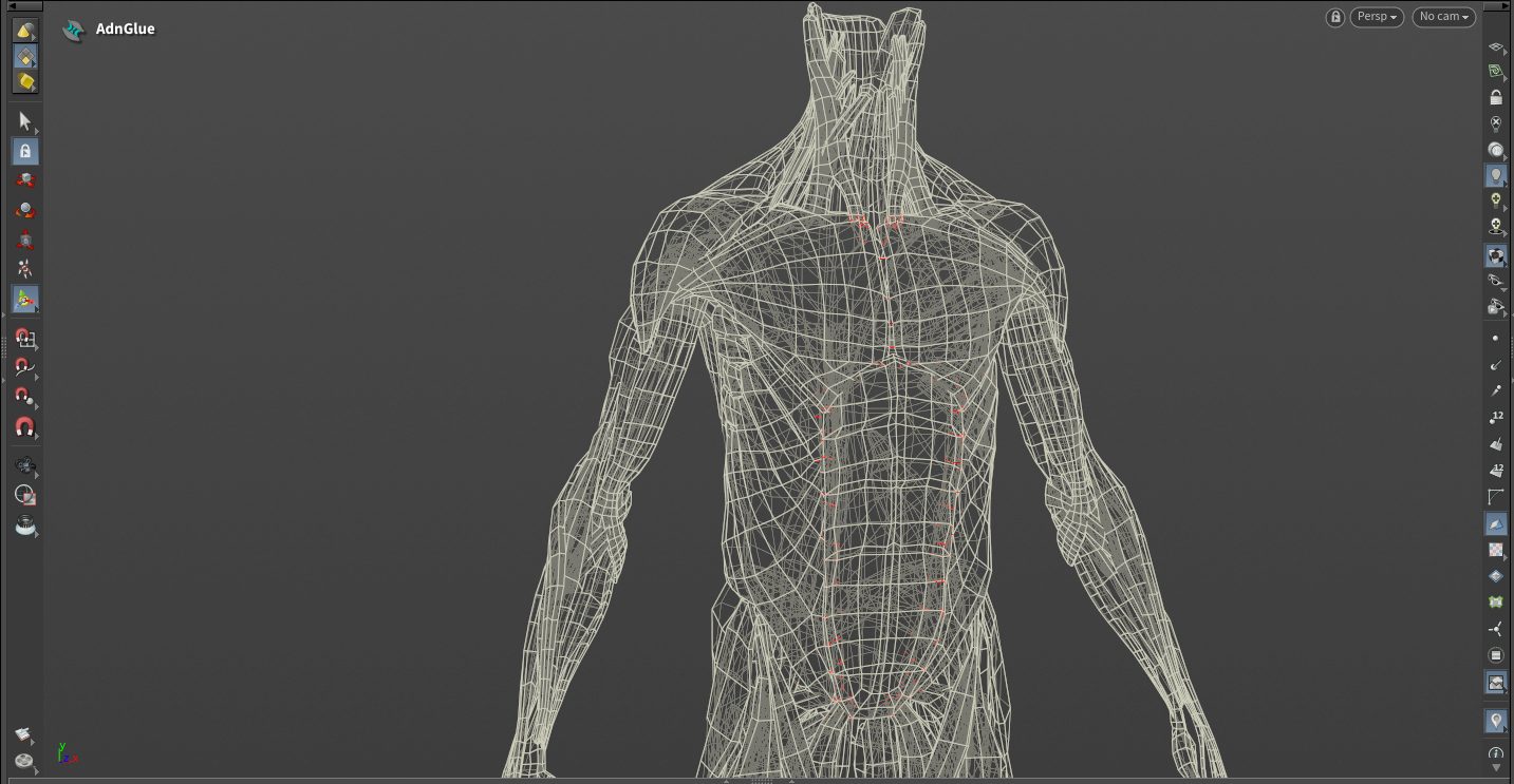Displaying the Glue Constraints debugger