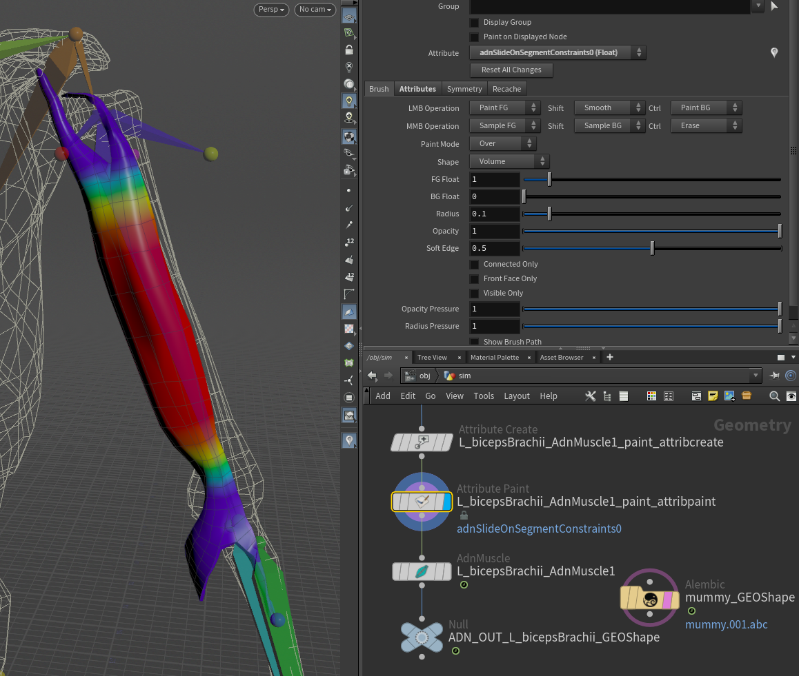 Slide on segment weights for biceps