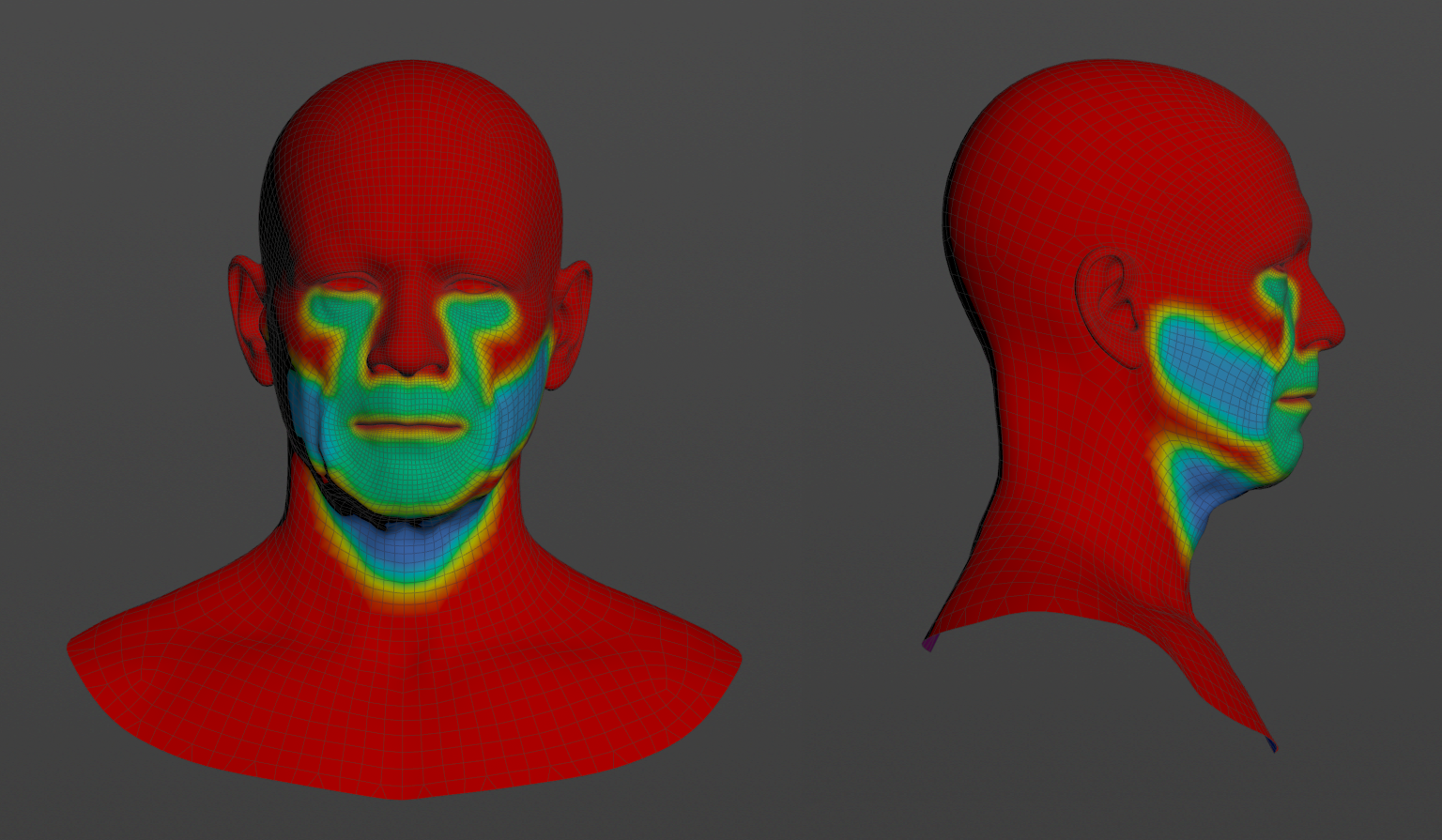 Example attract force map