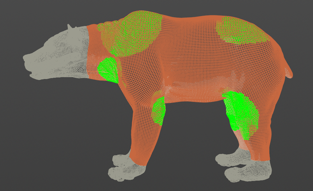 skin editor sliding surface debug