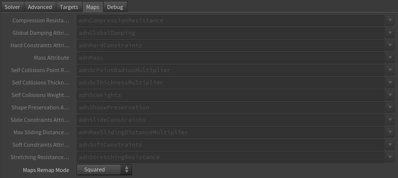 skin parameter template maps