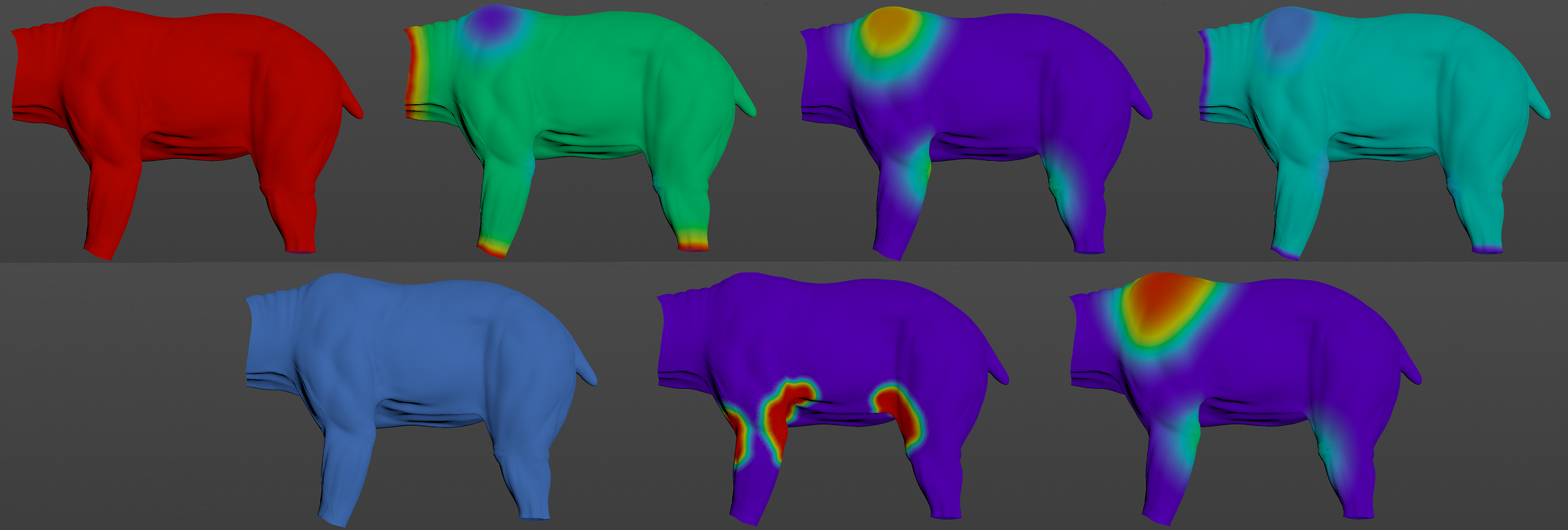 Example of painted maps for AdnSkin