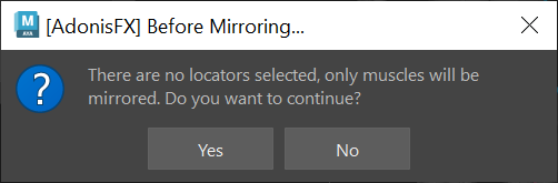 Mirror Script Confirmation Dialog No Locators Selected