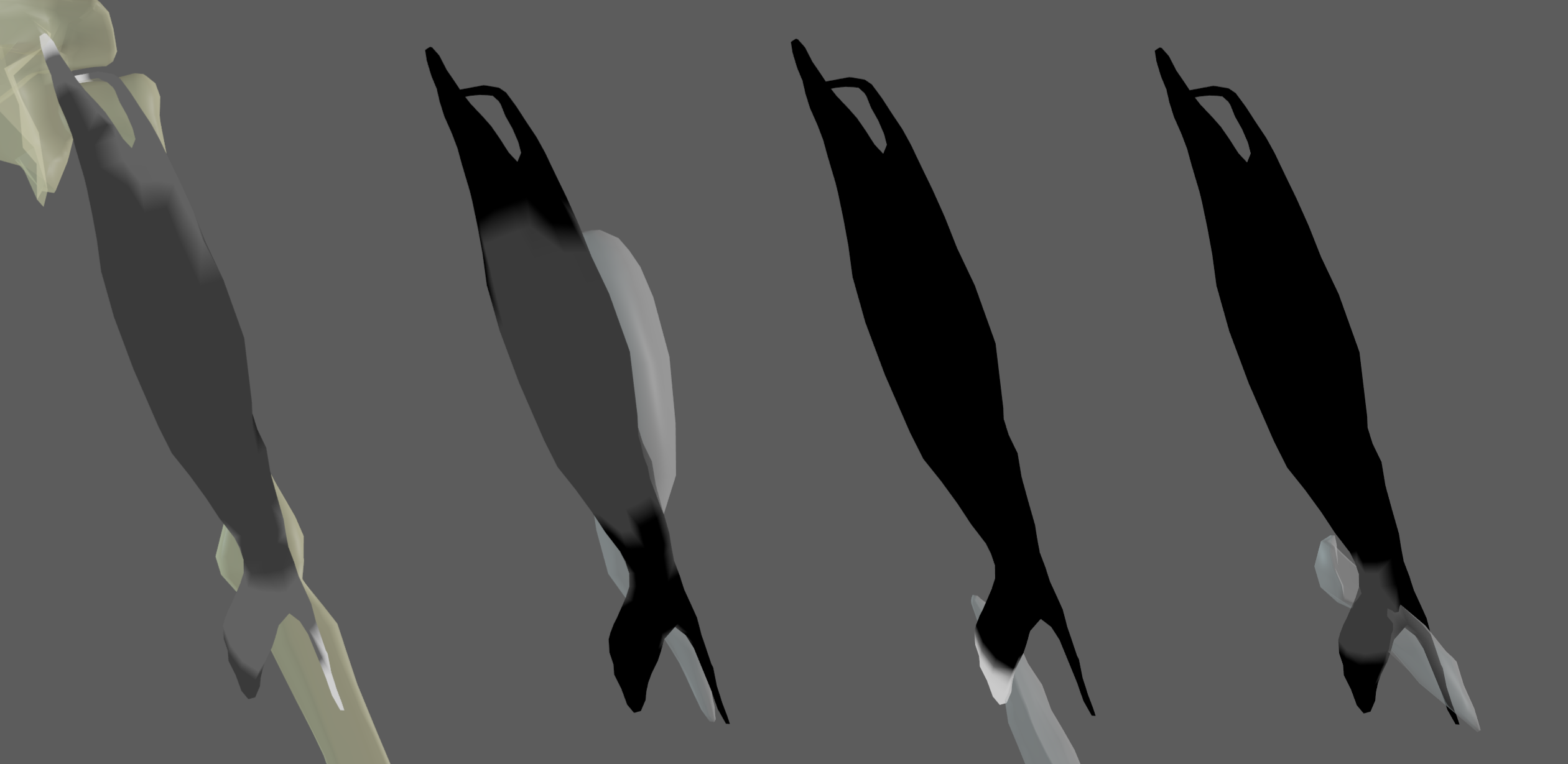 AdnMuscle example of attachment to geometry with 4 targets