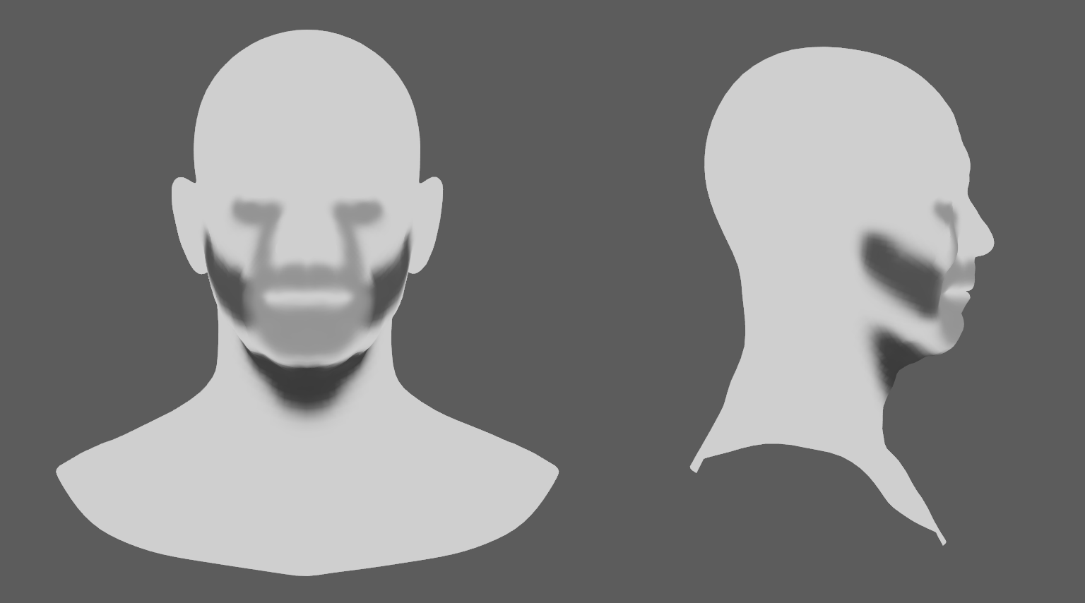 Example of the attraction force map