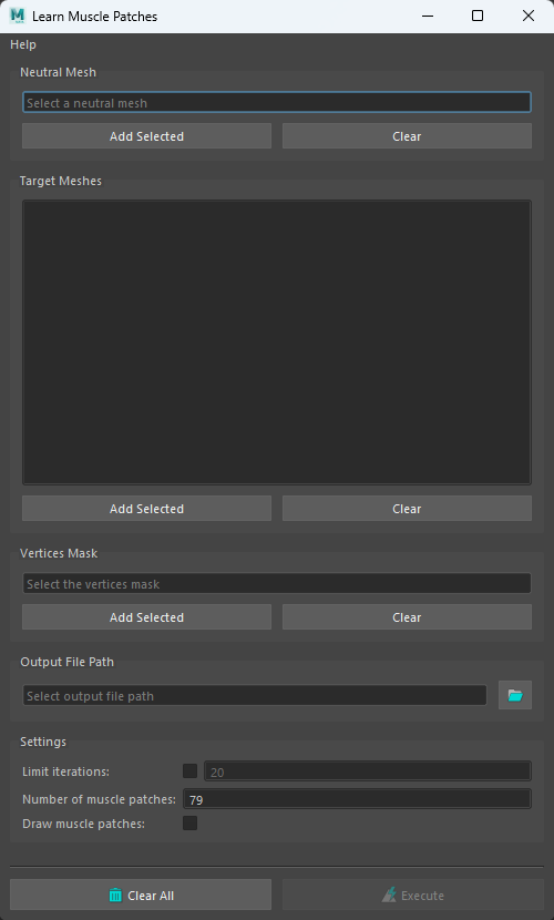 Learn Muscle Patches UI