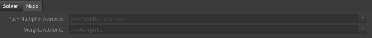 push parameter template maps tab